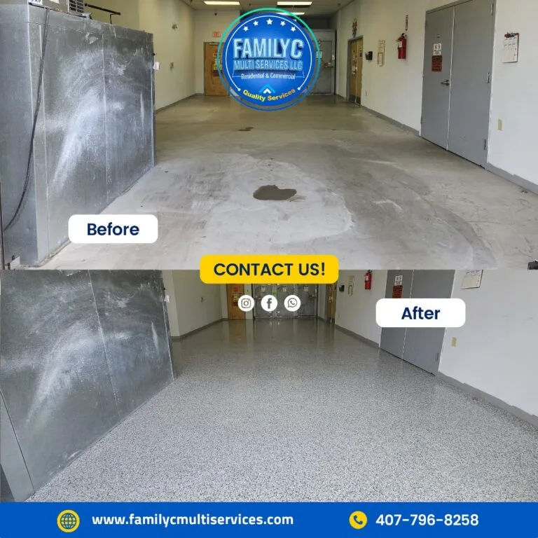 Epoxy flooring and concrete contractor services in Central Florida